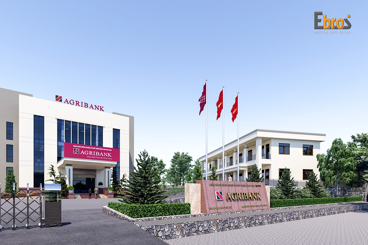 Trụ sở làm việc Agribank chi nhánh Bắc Yên Bái